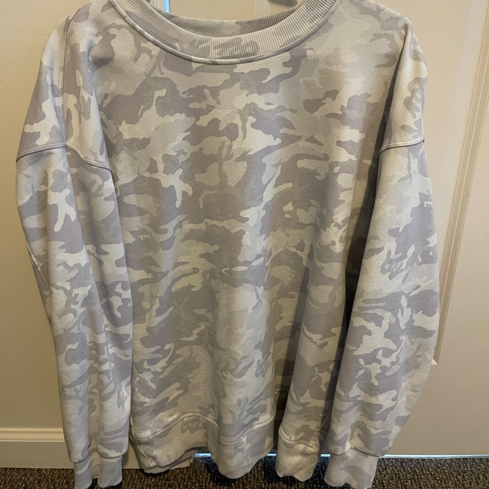Camo lululemon crewneck